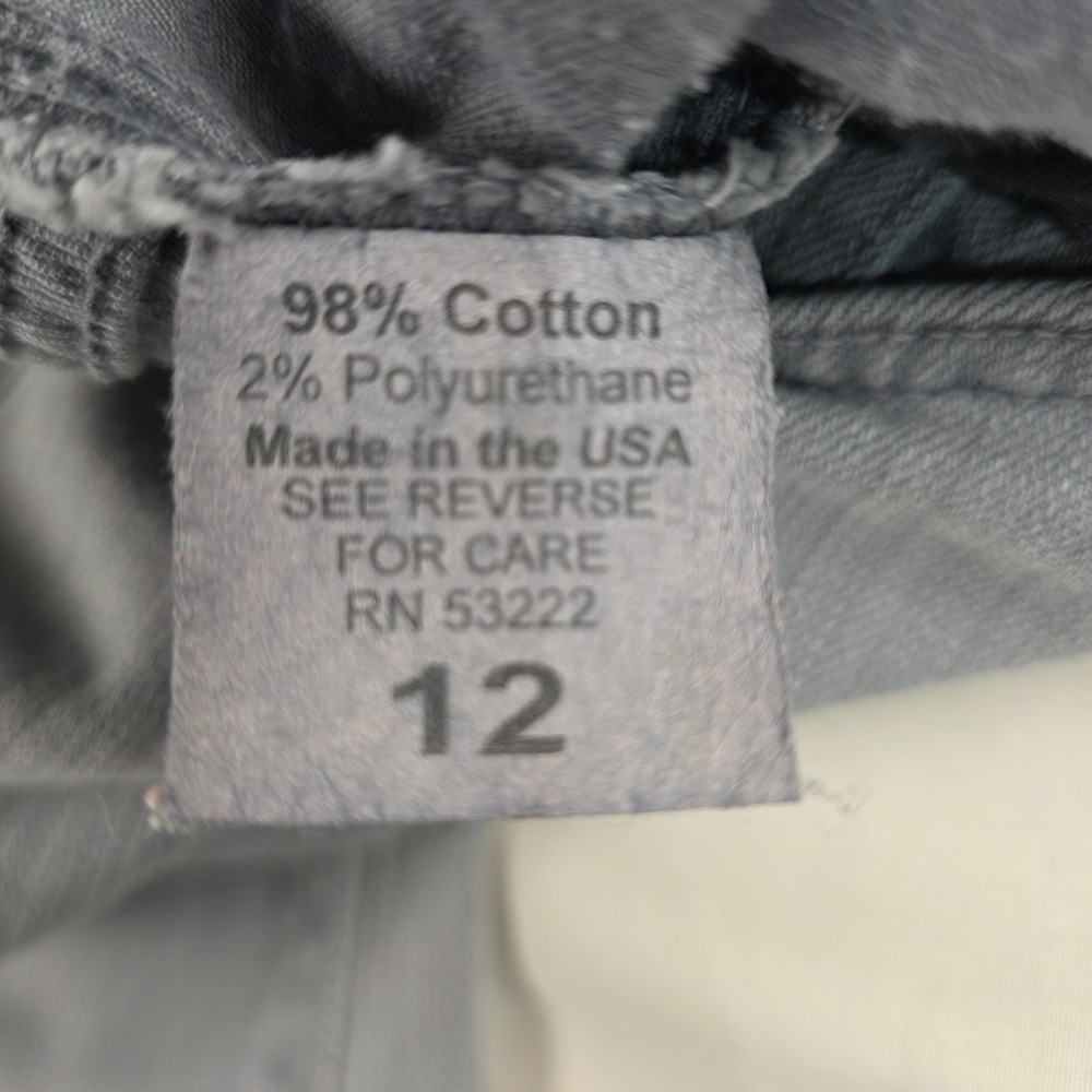 David Kahn Jeanswear Lauren Gray Straight Leg Jeans Womens Size 12 Made in USA - Picture 4 of 10
